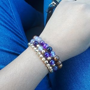 Fall Blossom Bracelet Set